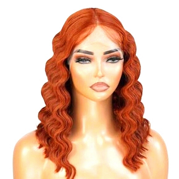 Motown Tress HD Lace Front Crimp Wig-14 inch (Color Available: Copper) - Picture 3 of 15